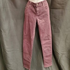 Paige Peg Grape Skinny Jean SZ 28